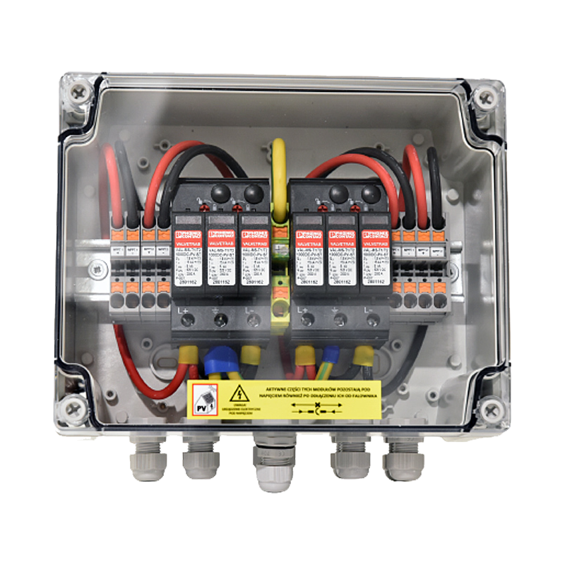 Schaltanlage mit Überspannungsschutz RDC02P/F13M/T1+T2