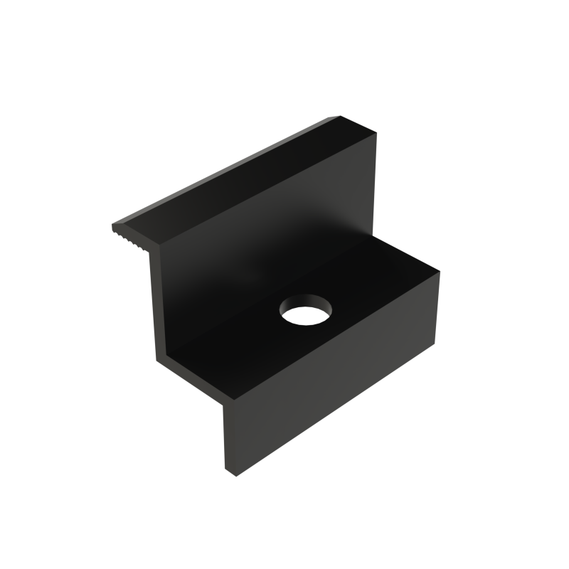 Endklemme 30 mm - schwarz